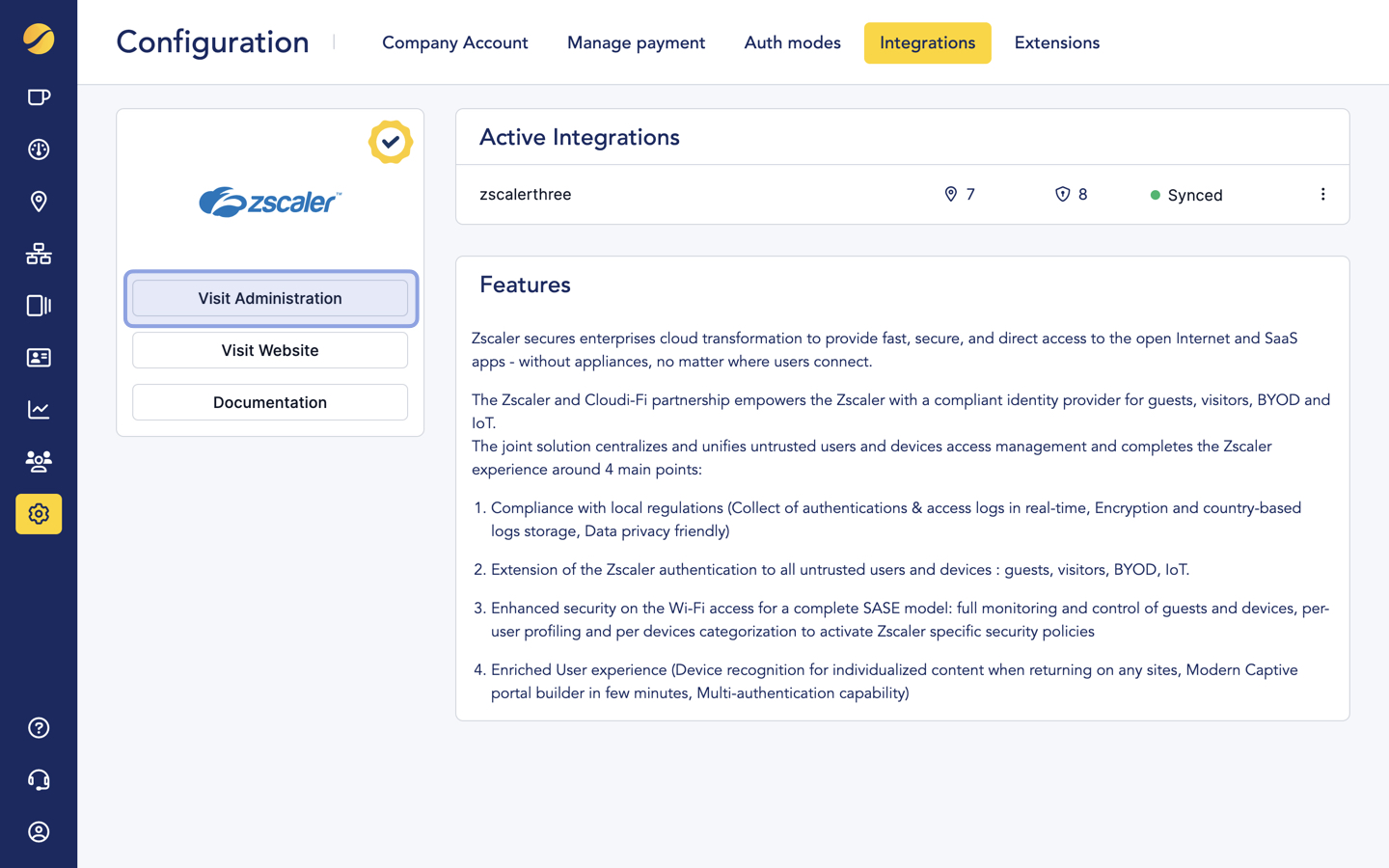 Zscaler Admin Access via Cloudi-Fi