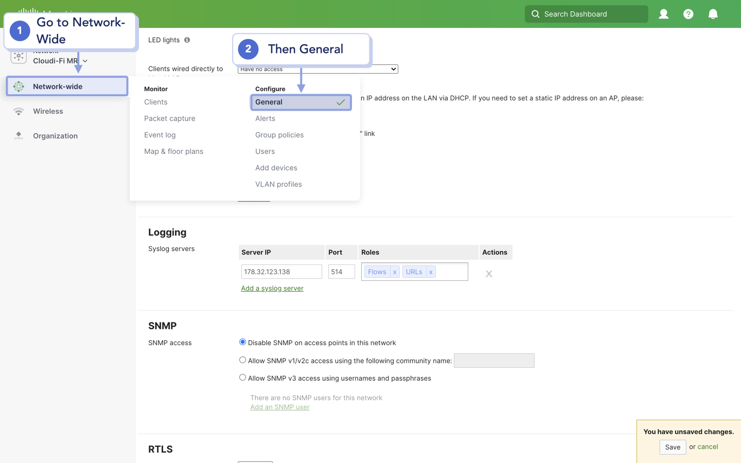 Meraki UI - Configure Cloudi-Fi Syslog server.jpeg