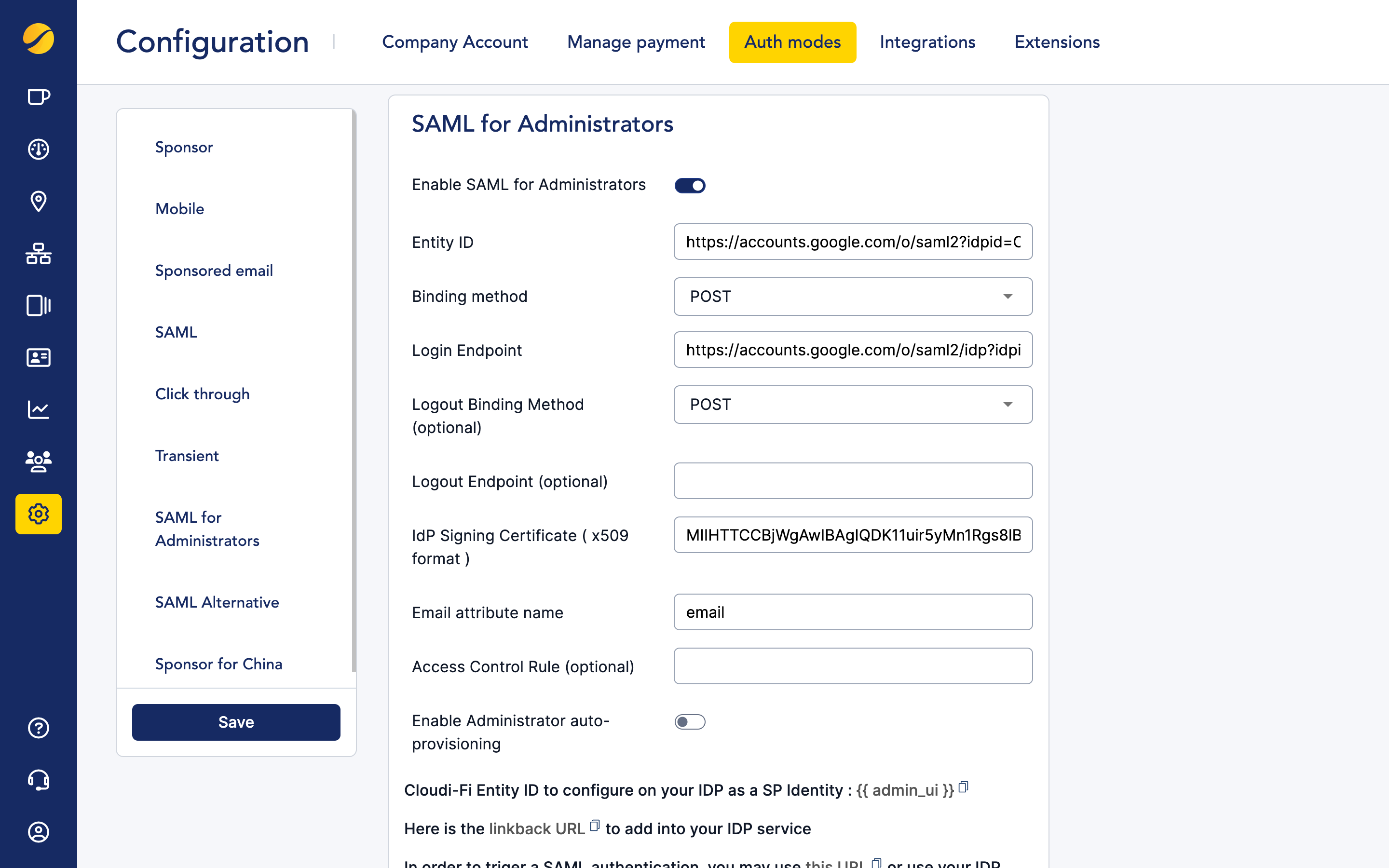 Cloudi-Fi admin - Set SAML for Administrators.png