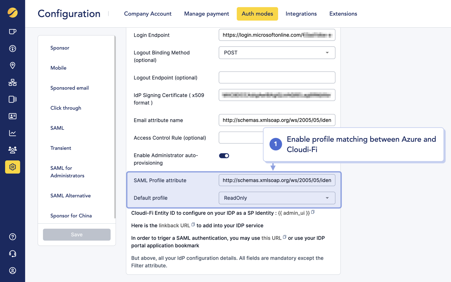 cloudi-fi_saml_administrators_SAML profile attributes.png