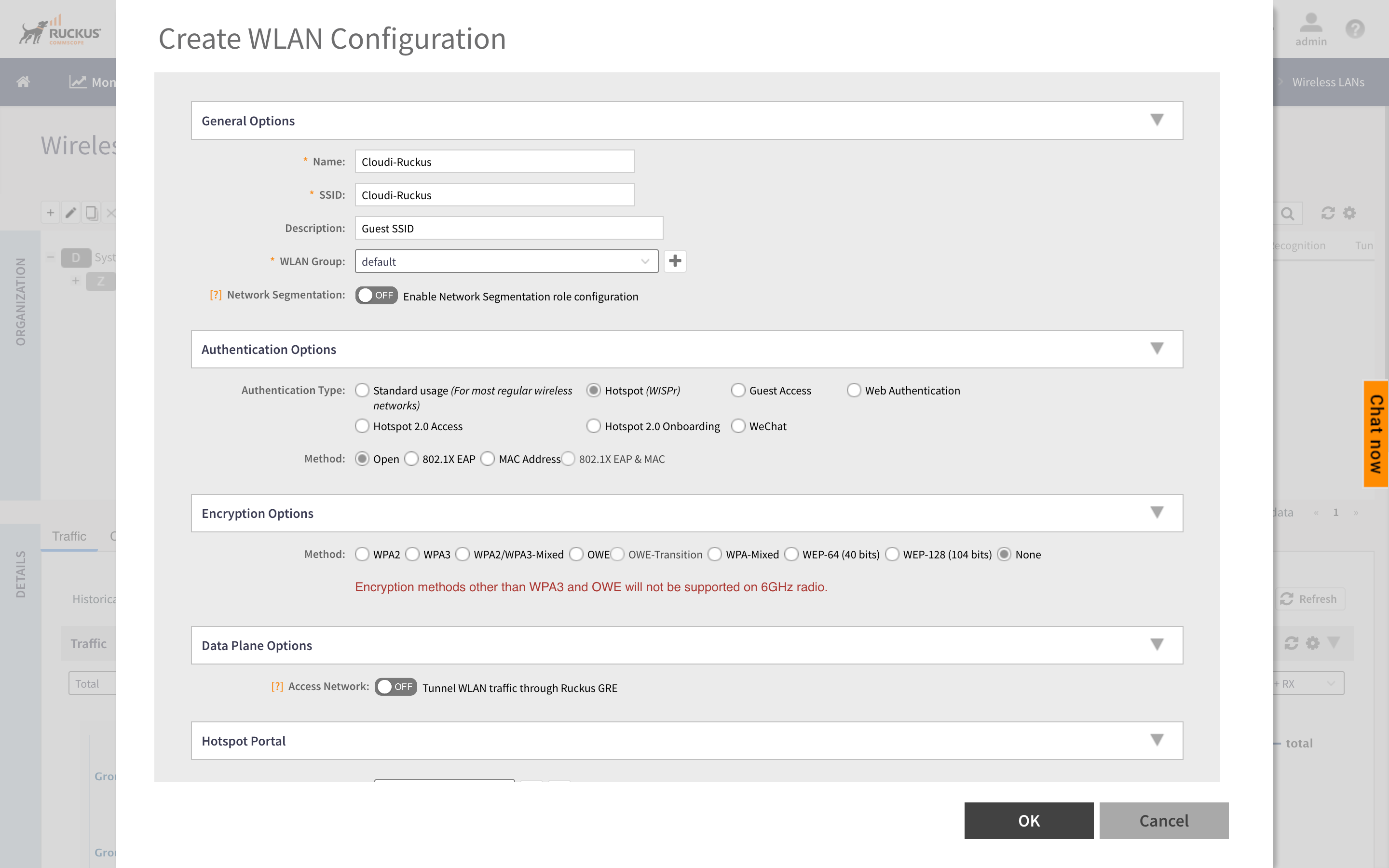 Ruckus UI - Create WLAN for Cloudi-Fi captive portal General.png