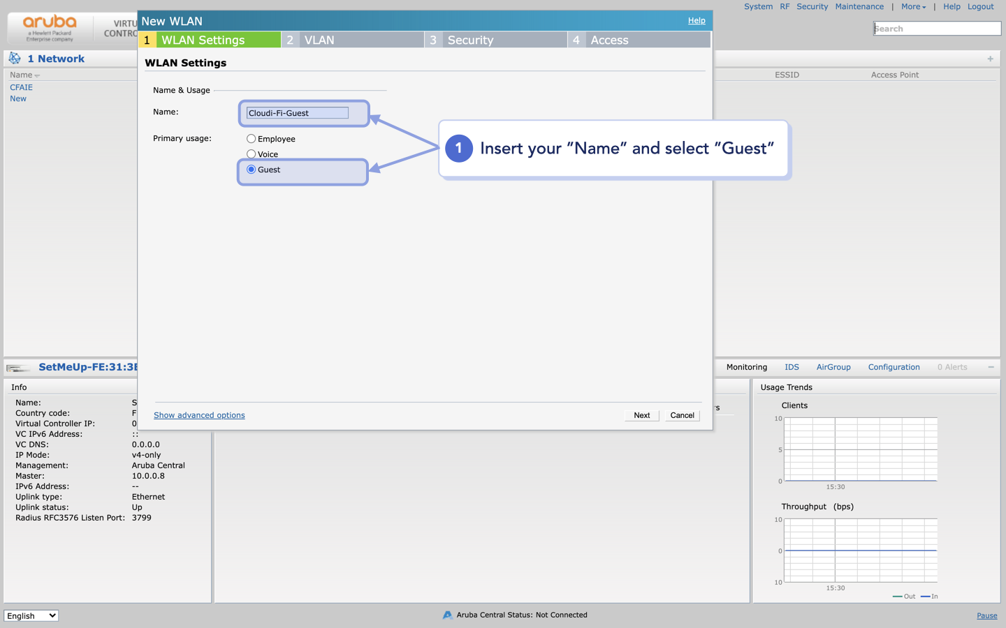 Aruba instant deployment-Create New WLAN.png