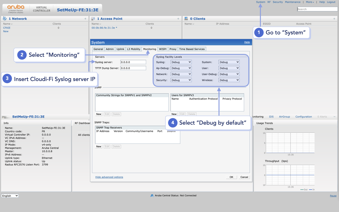 Aruba - External Syslog server configuration_add Cloudi-fi's syslog server's  Ip address_monitoring.png