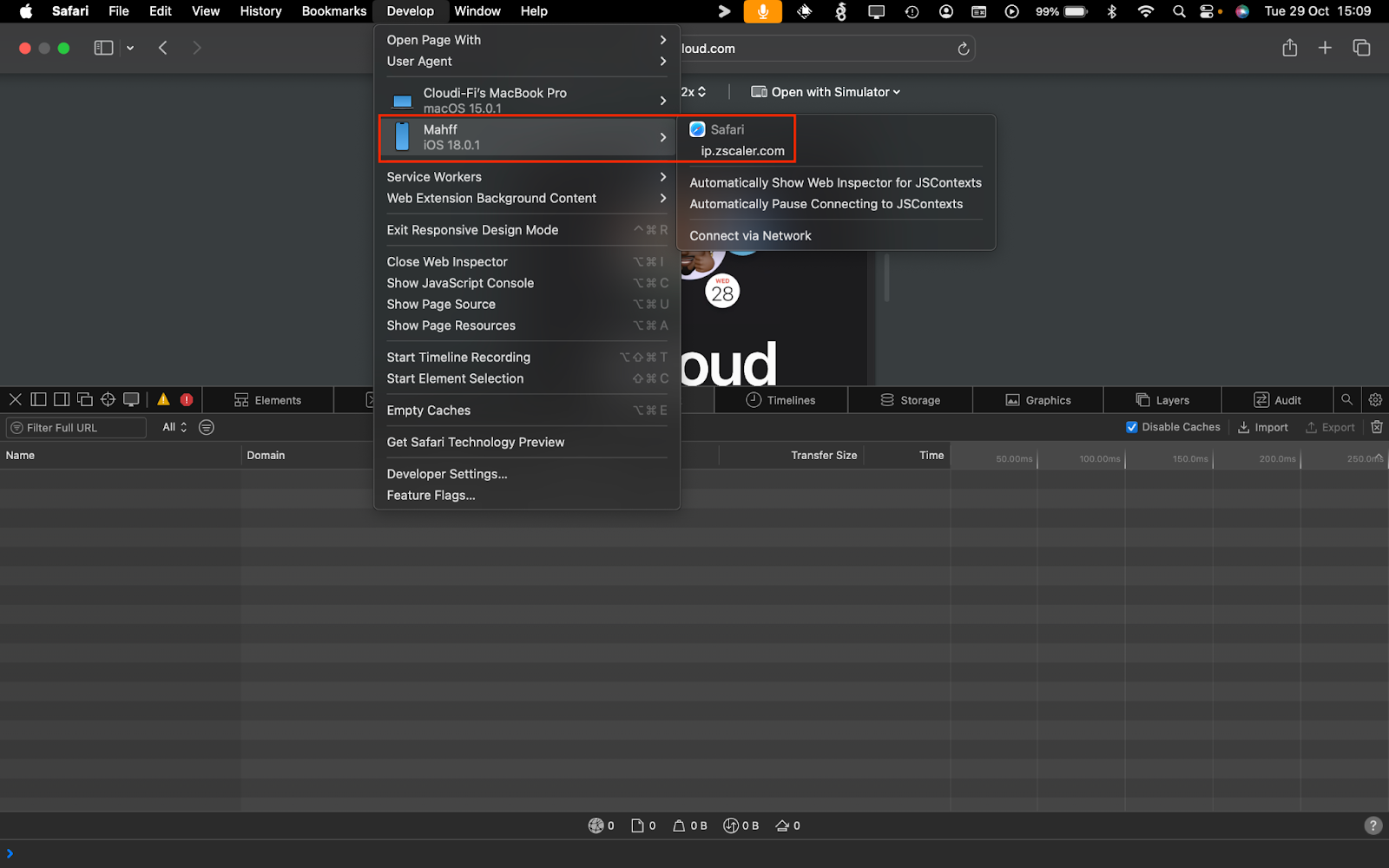 iOS MacBook reproduce the issue