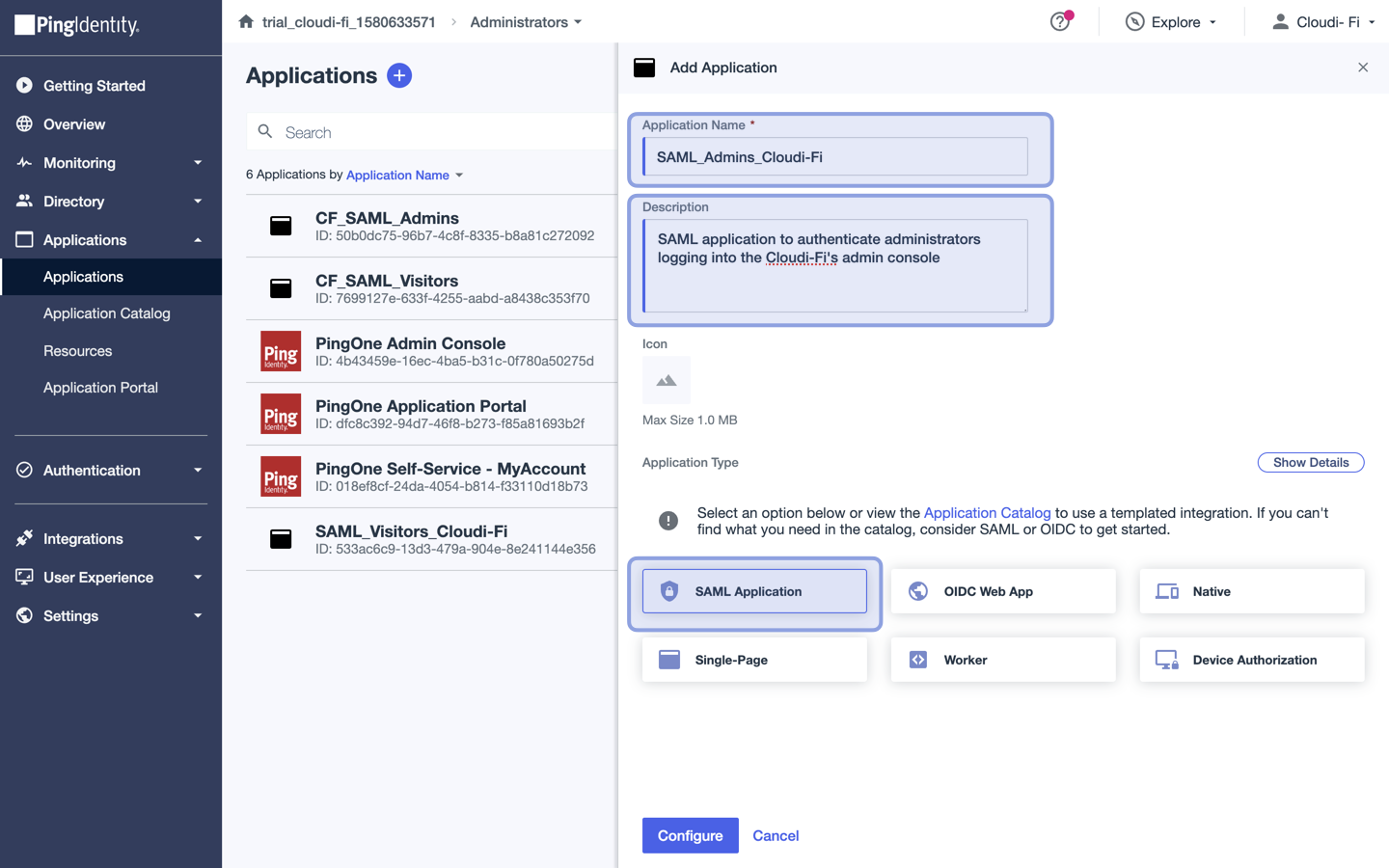 cloudi-fi ping identity saml application create a new application configure SAML2.png