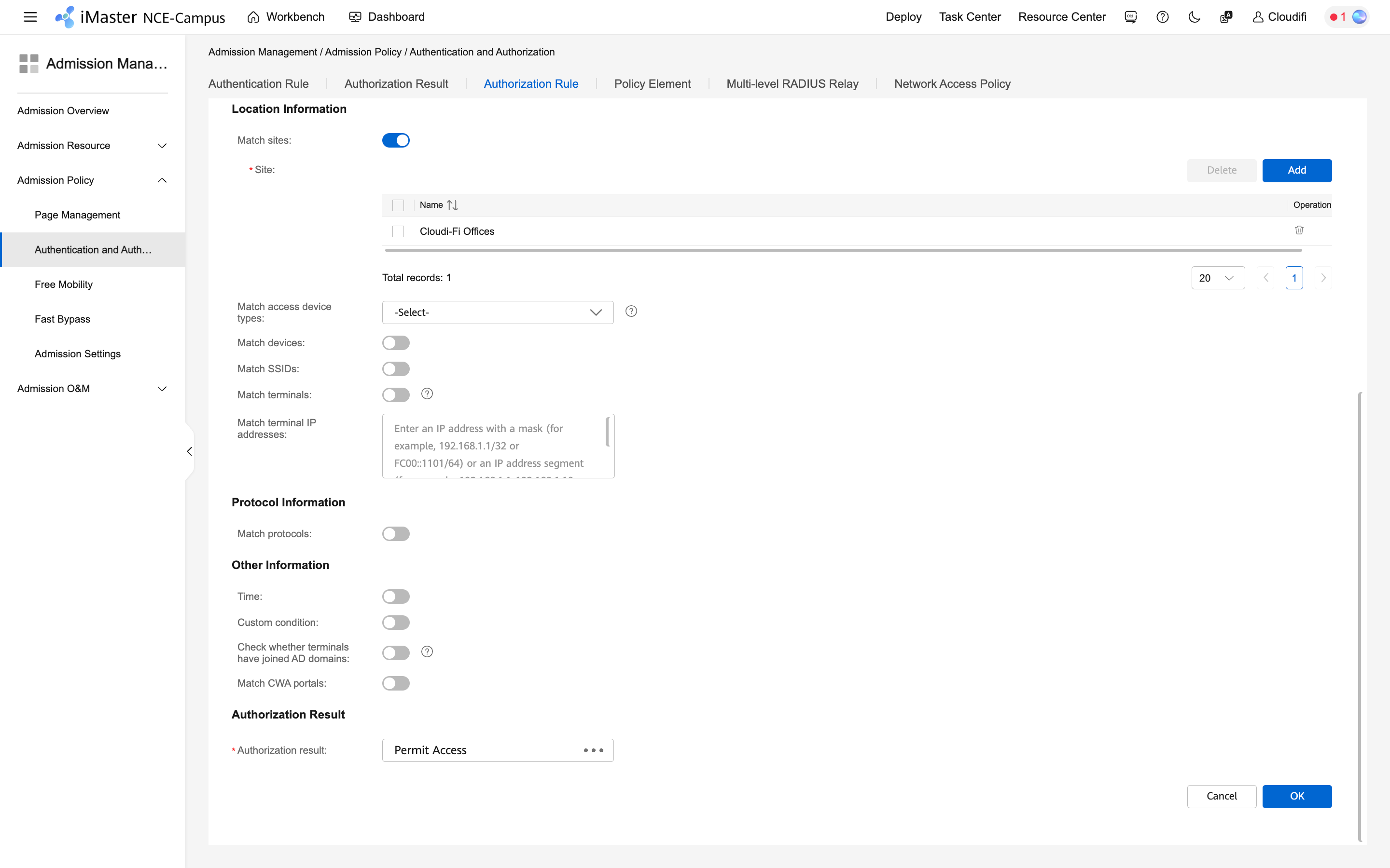 huawei_cloudi-fi_admission management_authentication and authorization_authorization rule_2.png