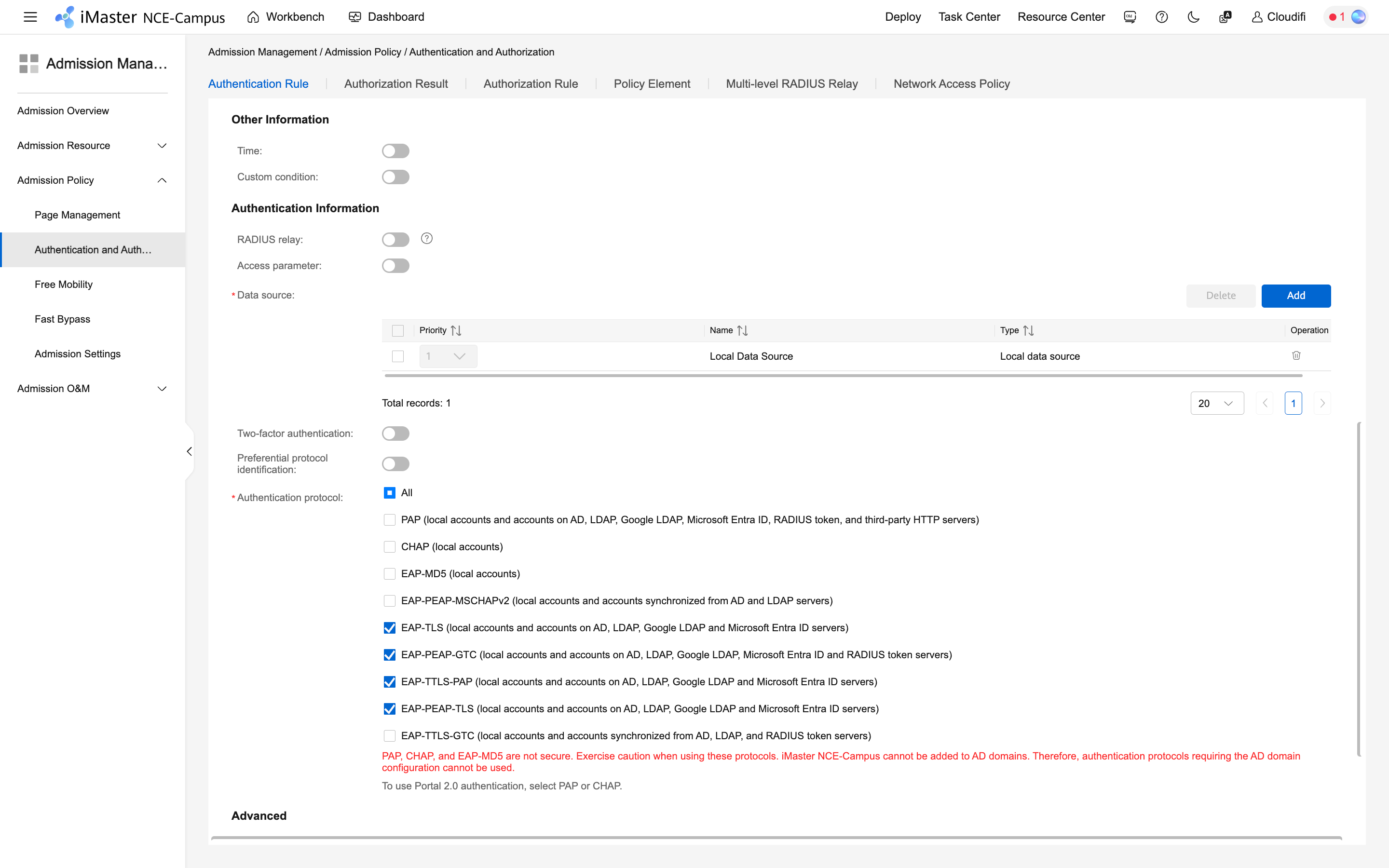 huawei_cloudi-fi_admission management_authentication and authorization_authentication rule_2.png