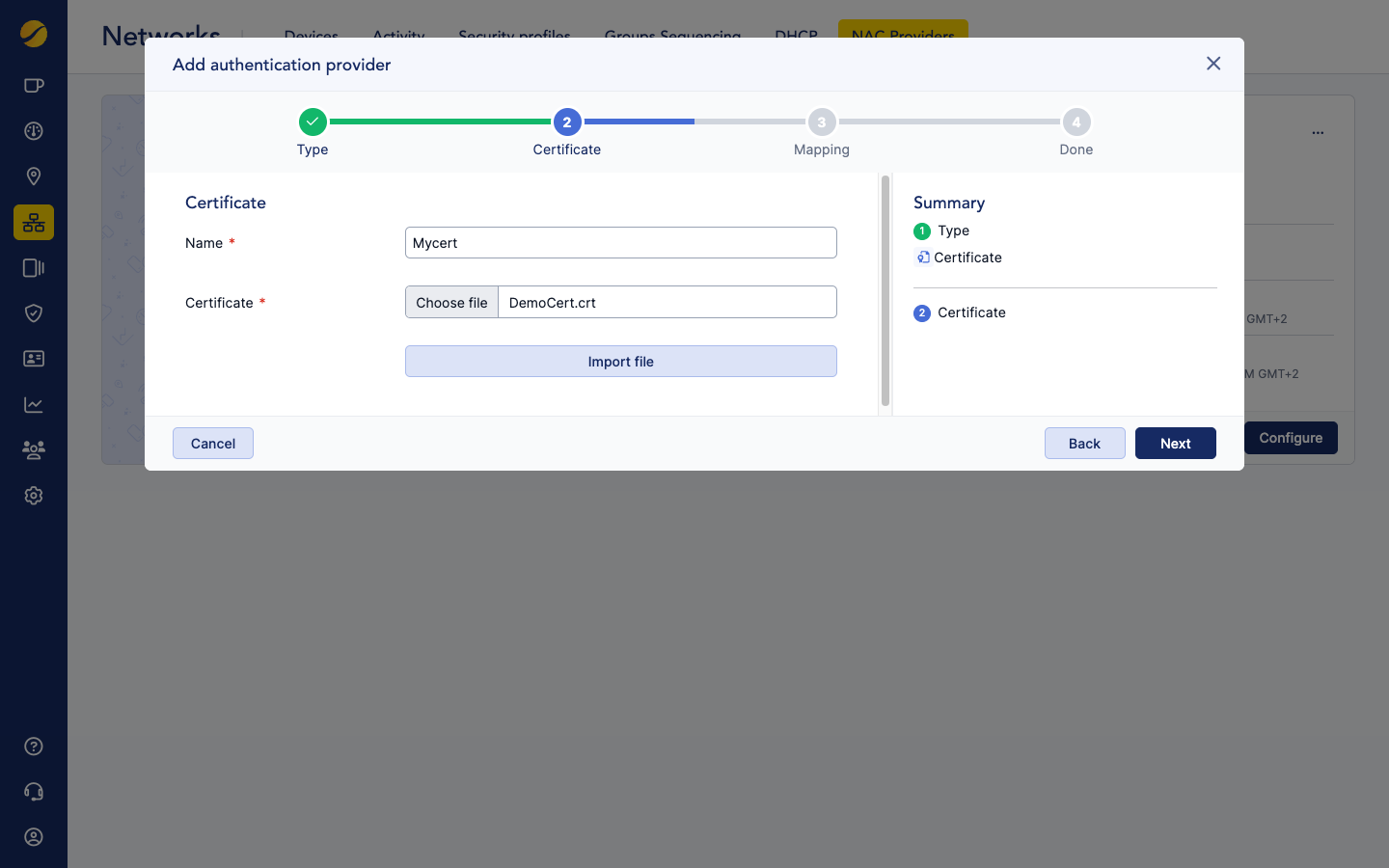 Cloudi-Fi NAC provider - add certificate.png