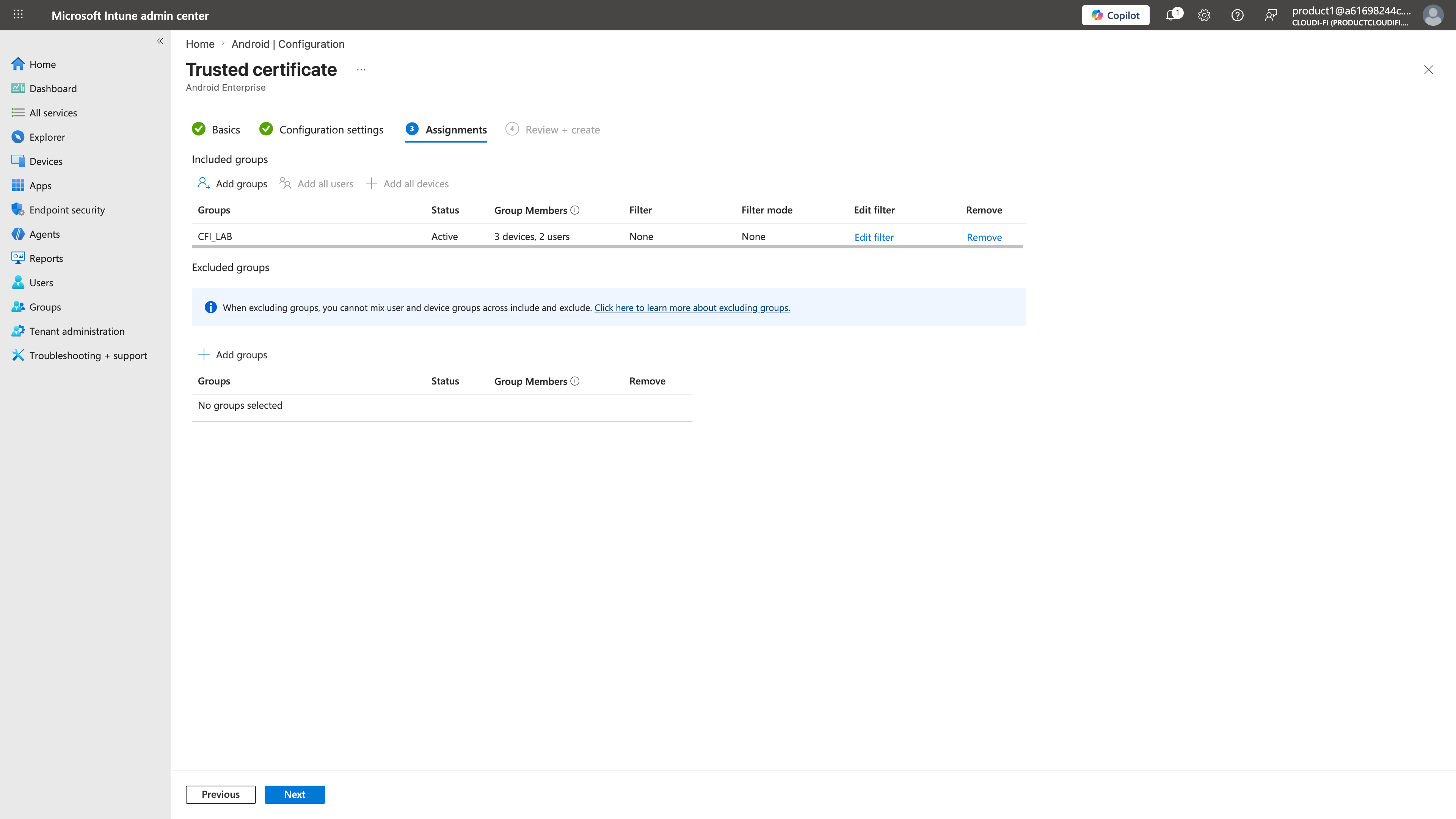 Intune - Configure Group forCloudi-Fi Private CA Trusted certificate.png