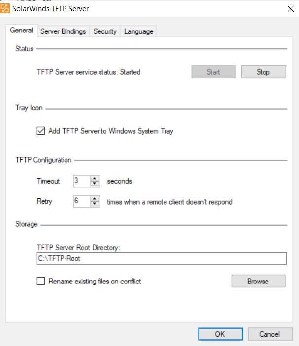 Run TFTP Server