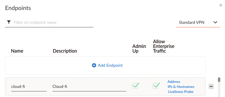Create a new endpoint 
