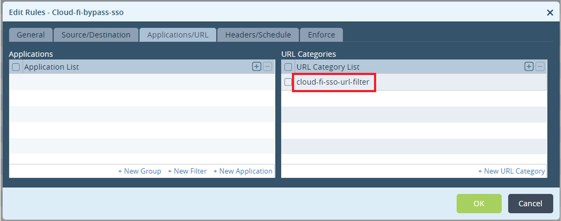Versa - Authentication rule to bypass Cloudi-Fi authentication servers 1
