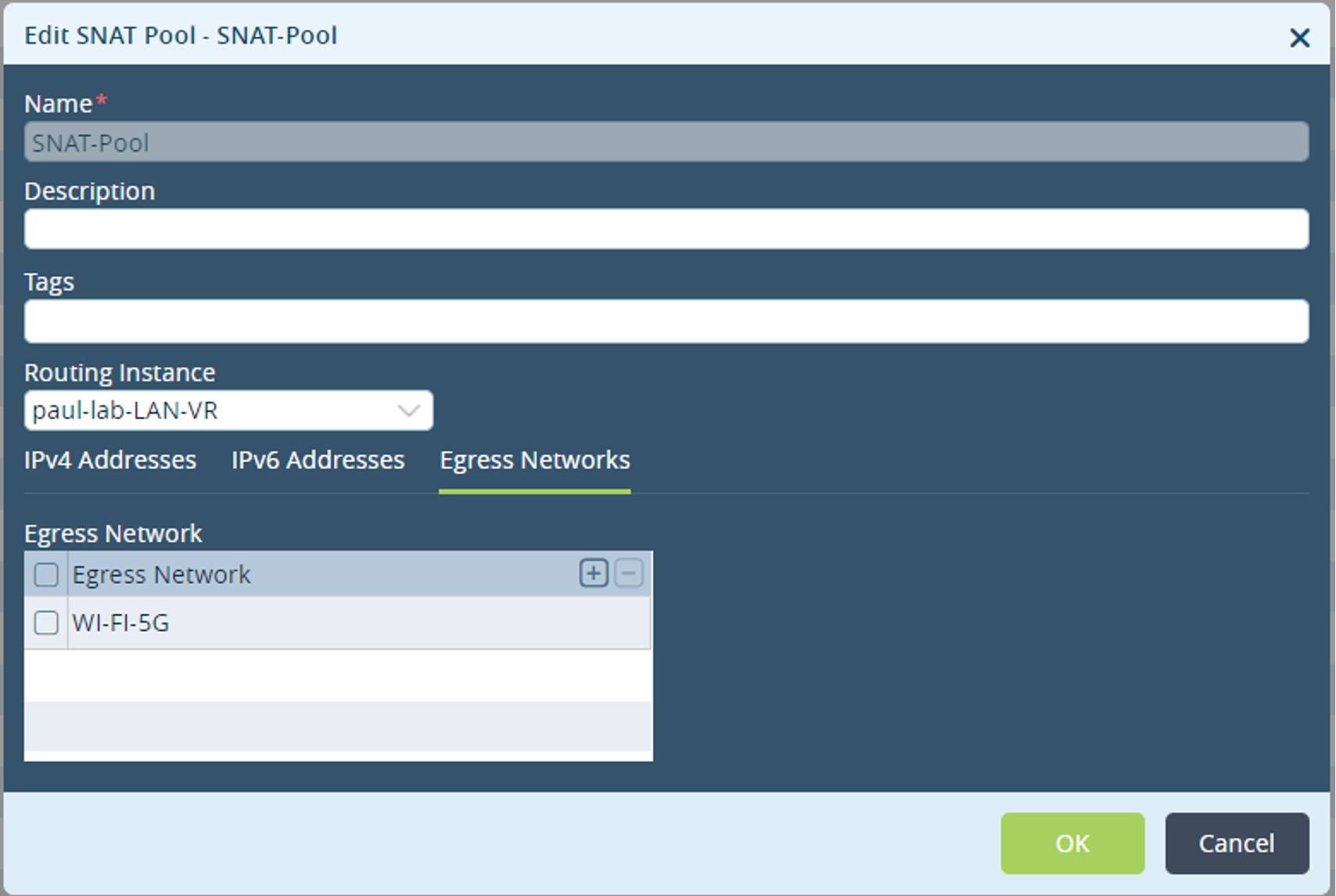 SNAT Pool Configuration for DNS Proxy in versa Director