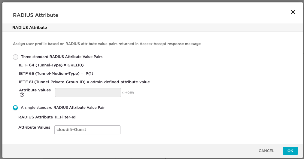 Extreme Cloud IQ - Set Filter-id for Cloudi-Fi captive portal